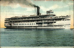 The Americana, Crystal Beach Line Postcard