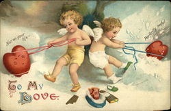 To My Love Cupid Postcard Postcard