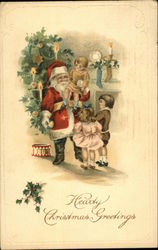 Hearty Christmas Greetings Postcard