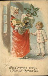 Good Morning Sonny, Merry Christmas Santa Claus Postcard Postcard