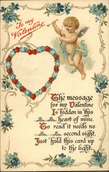 To My Valentine Cupid Postcard Postcard