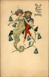 May all good Fairies attend your Birthday Postcard