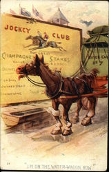 I'm on the Water-Wagon Now Horse Racing Postcard Postcard