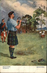 Scottish Sports ... Quoiting Postcard