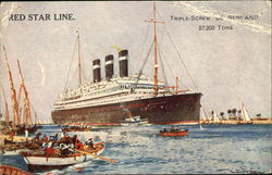 Triple-Screw "Belgenland" Steamers Postcard Postcard