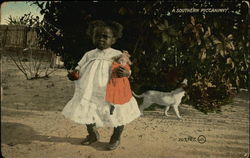 A Southern Piccaninny Black Americana Postcard Postcard