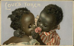 Love's Token Black Americana Postcard Postcard