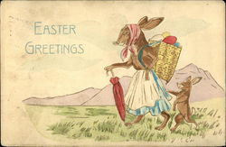 Easter Greetings Postcard