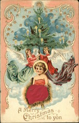 A Merry Christmas to You Angels Postcard Postcard