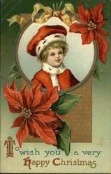 To Wish you a Very Happy Christmas Children Ellen Clapsaddle Postcard Postcard