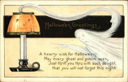 Halloween Greetings Postcard Postcard