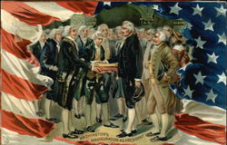 Washington's Inauguration as President Presidents Postcard Postcard