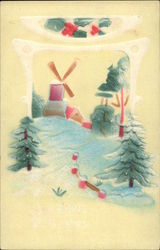 Winter Scene Postcard