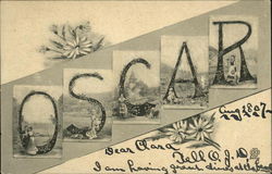 Oscar Names Postcard Postcard