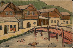 Mountain Chalets Postcard