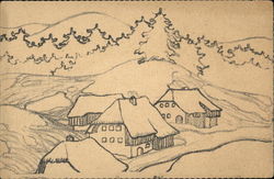 Winter Chalets Postcard