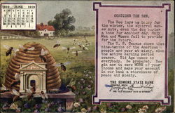 Consider the Bee, June 1910 Calendar Calendars Postcard Postcard