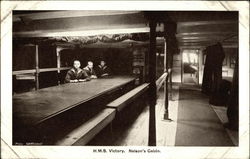 H.M.S. Victory. Nelson's Cabin Interiors Postcard Postcard