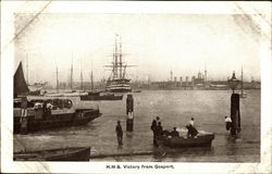 H.M.S. Victory from Gosport Postcard