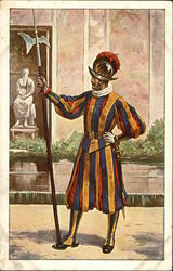 One of the Scotch Guards of the Pope Postcard