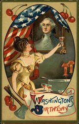 Washington's Birthday Presidents Postcard Postcard