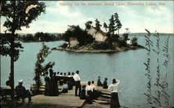 Waiting for the Steamer at Stony Lake Postcard