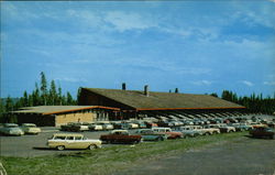 Canyon Village - Canyon Lodge Administration Building and Main Lodge Postcard