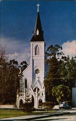 Holy Cross Church Santa Cruz, CA Postcard Postcard