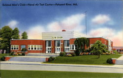 Enlisted Men's Club - Naval Air Test Center Patuxent River, MD Postcard Postcard