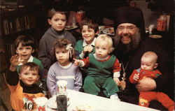 Bishop Benedict with the Children Postcard