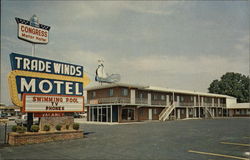 Congress Trade Winds Motel Chattanooga, TN Postcard Postcard