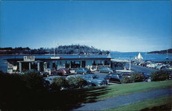 Frenchman's Bay Boating Co. and Municipal Pier Postcard