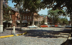 Cobbled-Stoned Main Street Nantucket, MA Postcard Postcard