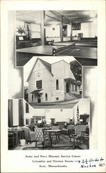 Army and Navy Masonic Service Center Postcard