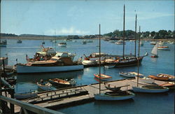 Scituate Yacht Club Dock, Scituate Harbor Massachusetts Postcard Postcard