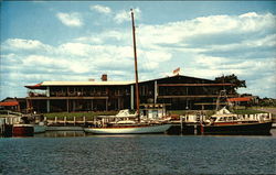 The Flying Bridge Restaurant on the Water Postcard