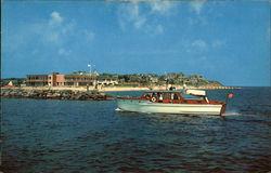 Entrance to Falmouth Harbor Postcard