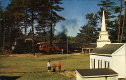 Village of Peacedale The Edaville Railroad Postcard