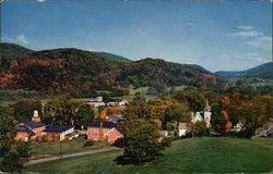 The Green Mountain Village of Jeffersonville Near Mt. Mansfield, Vermont Postcard Postcard