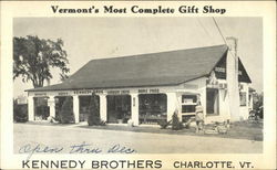 Kennedy Brothers Gift Shop Charlotte, VT Postcard Postcard