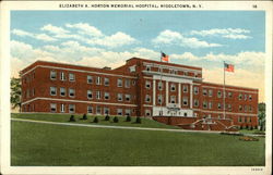 Elizabeth A. Horton Memorial Hospital Middletown, NY Postcard Postcard