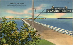 Barnegat Bay Bridge Seaside Heights, NJ Postcard Postcard