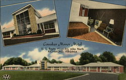 Cavalier Manor Motel Richmond, VA Postcard Postcard