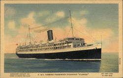 P. & O. Turbine Passenger Steamship "Florida" Postcard