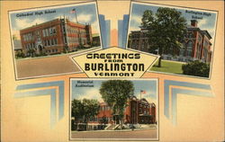 Greetings from Burlington Postcard