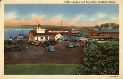 Public Landing and Yacht Club Postcard