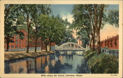 Mills Along the Canal Postcard