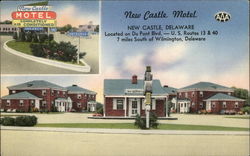 New Castle Motel Postcard