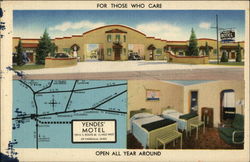 Yendes Motel Vandalia, OH Postcard Postcard