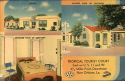 Tropical Tourist Court Postcard